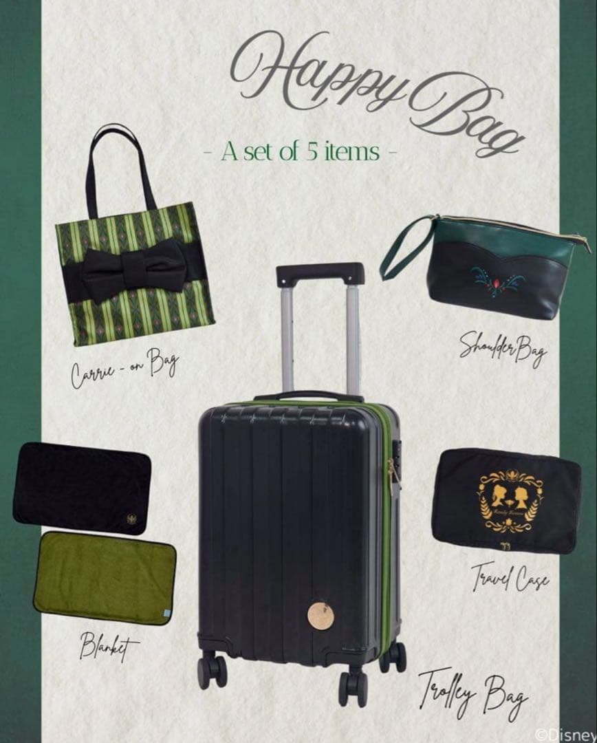 し*ば様 しまむら　Happy Bag 5点セット キャリーケース　アナ雪　ちは