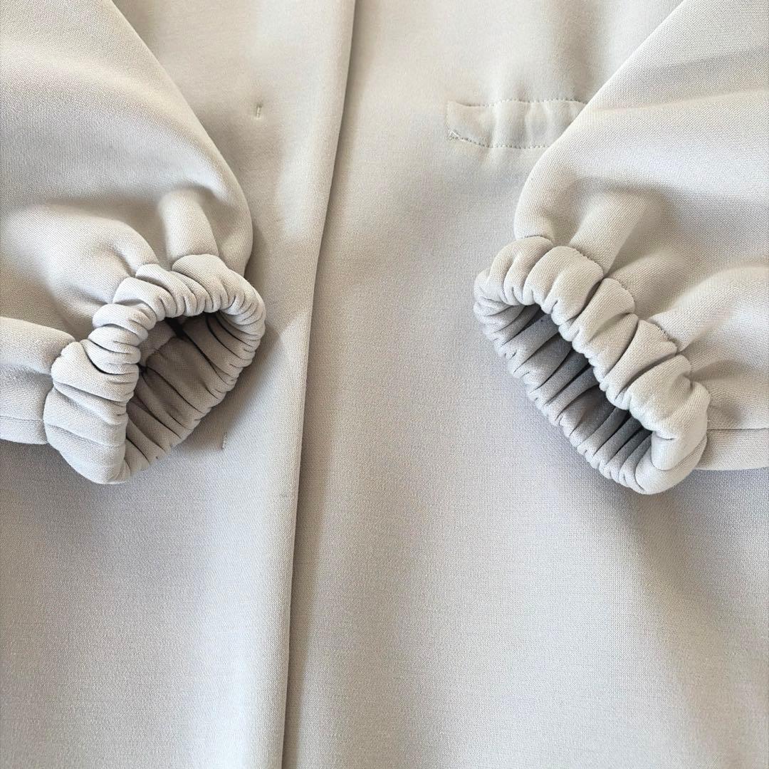 【24SS美品】BEARDSLEY ダンボールギャザーコート　ベージュ