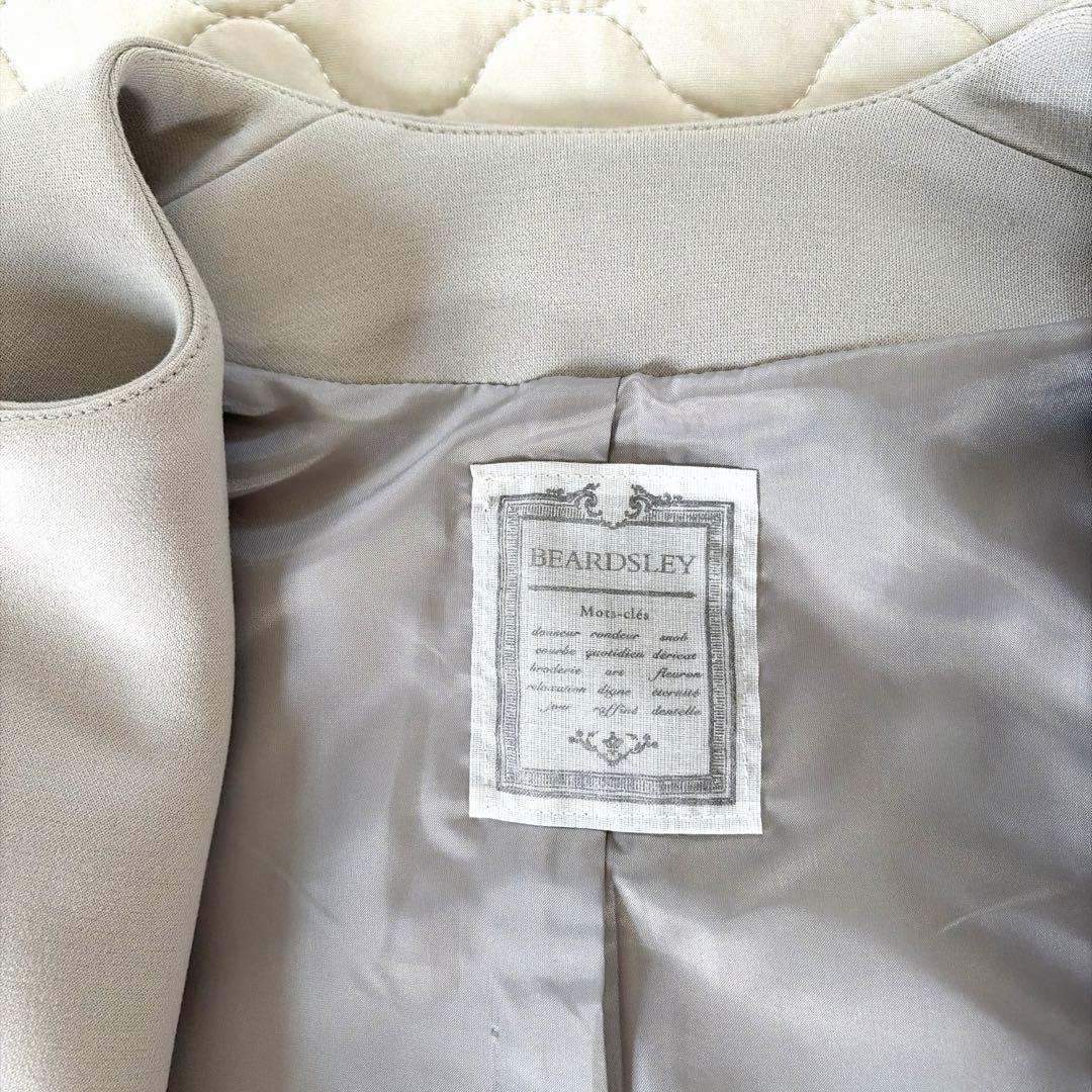 【24SS美品】BEARDSLEY ダンボールギャザーコート　ベージュ
