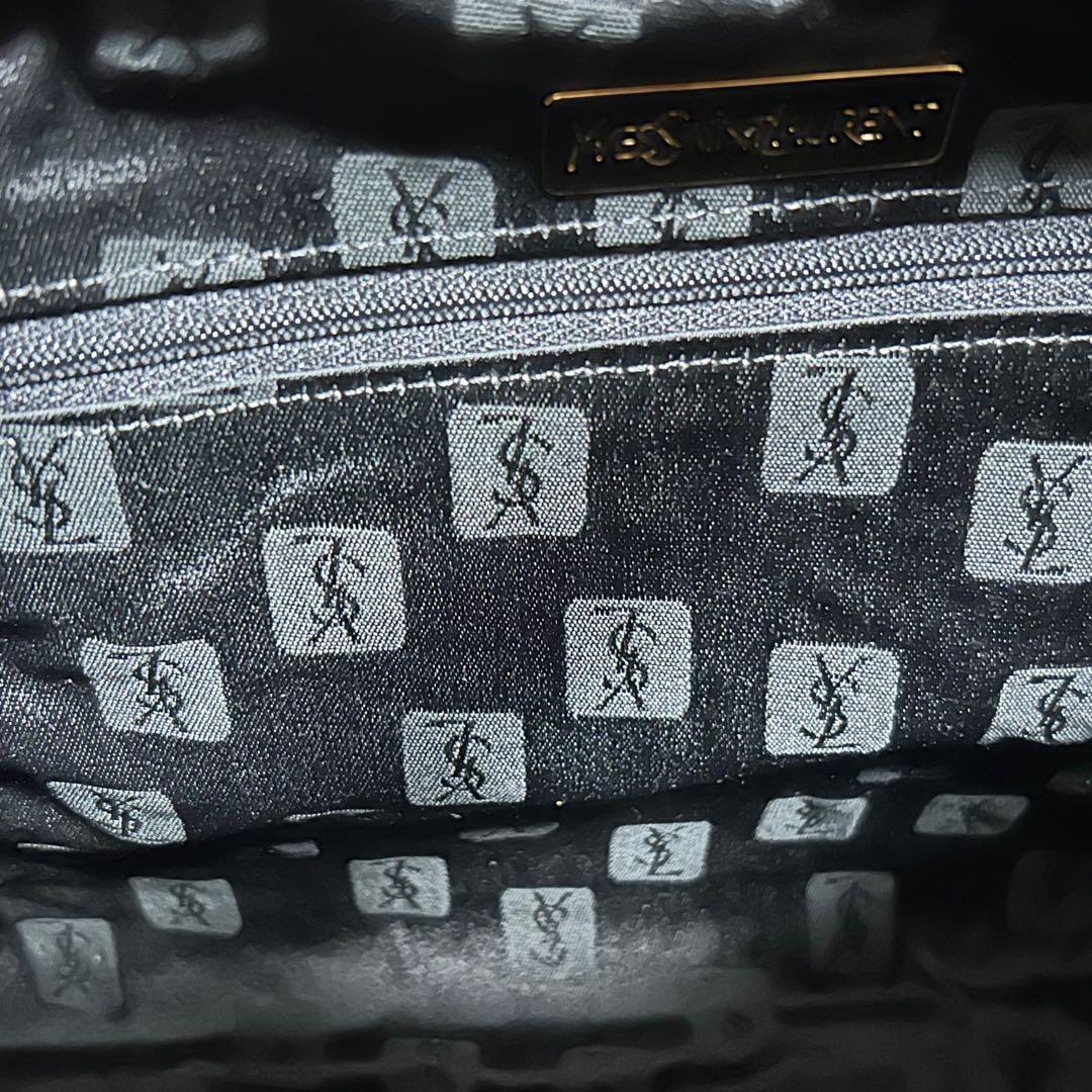 未使用 イヴサンローラン ハンドバッグ ミニボストン ヴィンテージ ゴールド金具