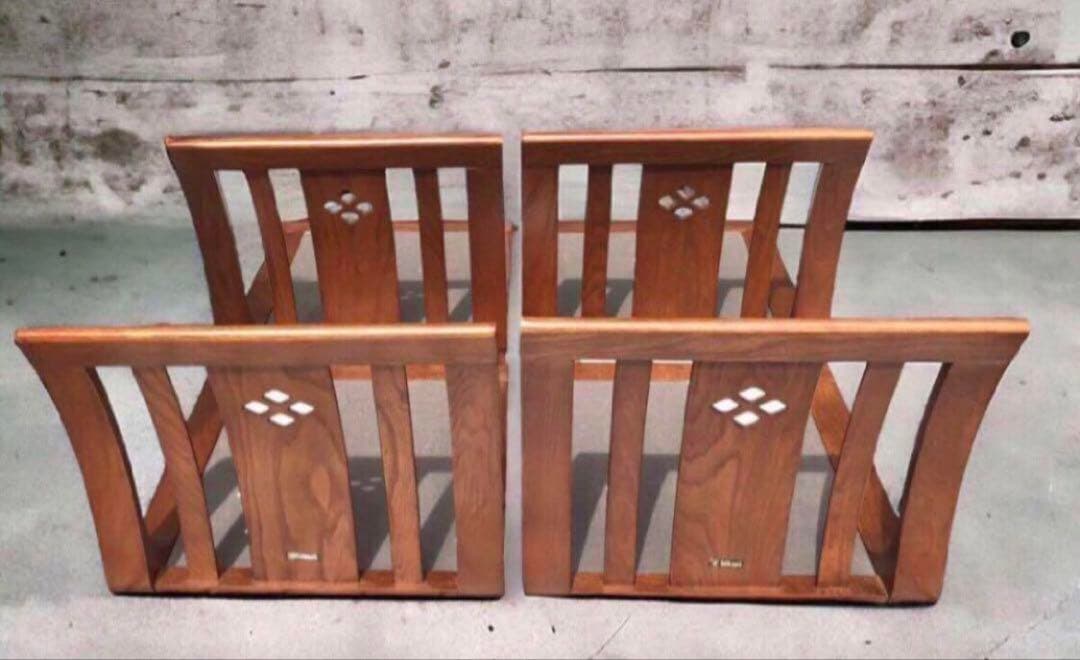 hikari 光製作所 曲木 座椅子 4脚セット/モダン　昭和レトロ　椅子