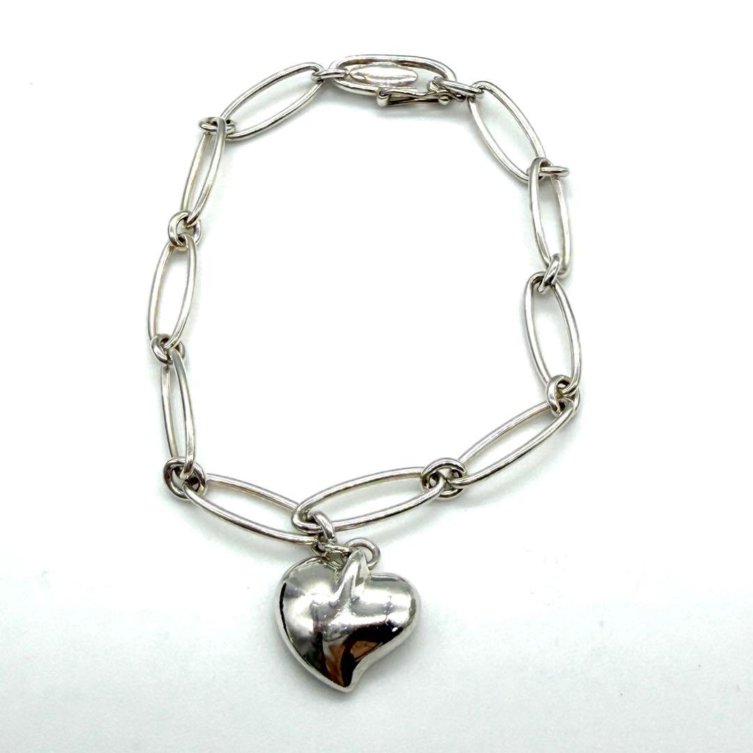 美品★TIFFANY&Co. ブレスレット カーブドハート エルサペレッティSV