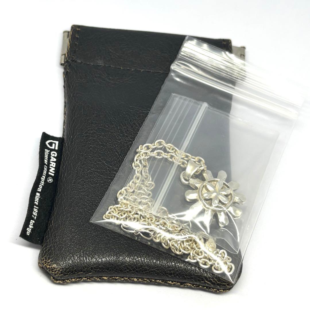 【GARNI】太陽 花 ペンダント 47cm SILVER ネックレス ガルニ