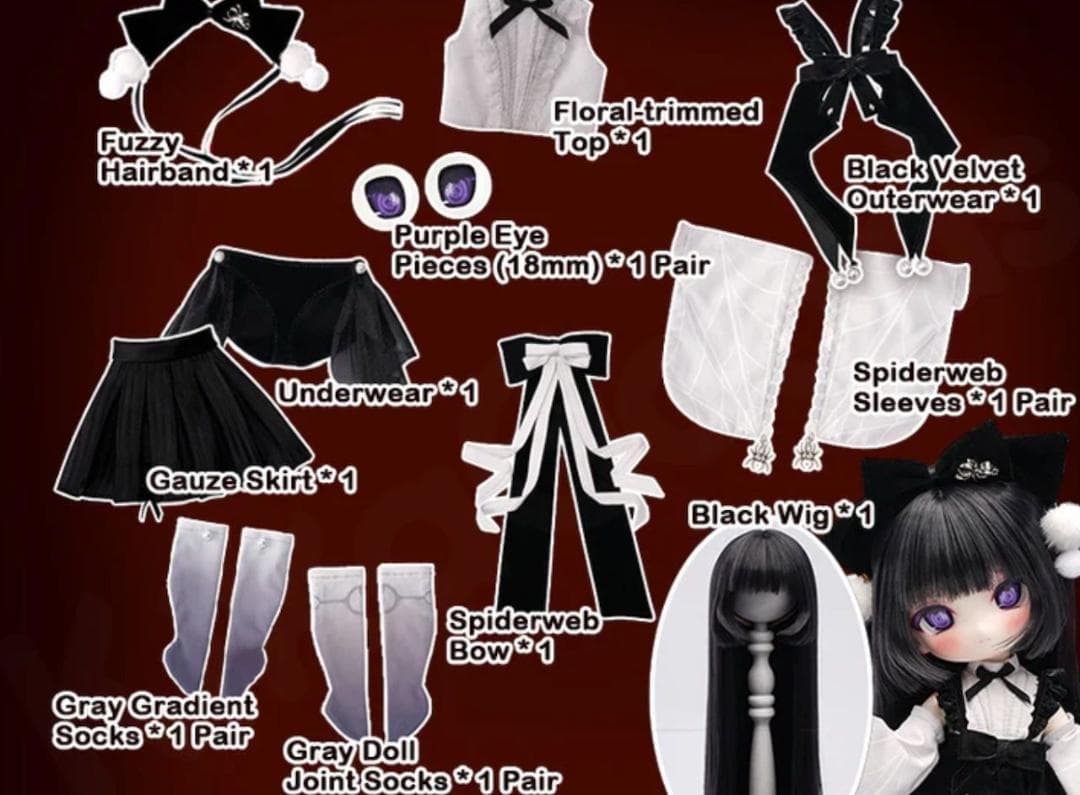 か*ら様 TinyFox 蜘蛛人形 アラクネ 1/6スケールMJDドール