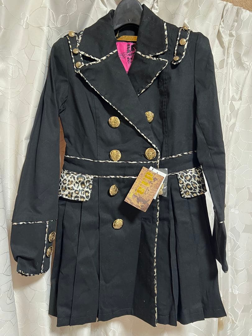 なはま　d.i.a タグ付き　トレンチコート 黒 平成ギャル y2k