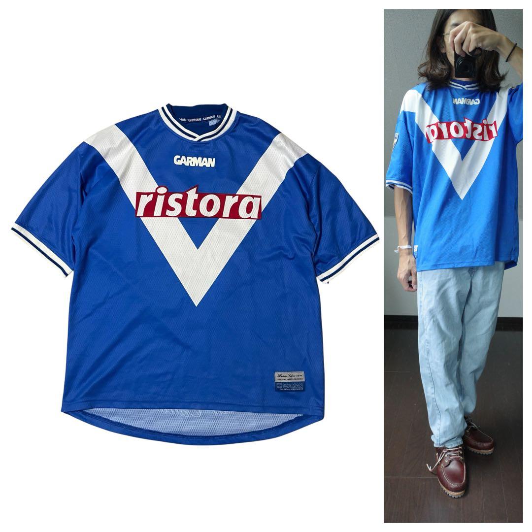 バッジョユニフォームブレシアGARMANセリエAヴィンテージサッカー代表XL