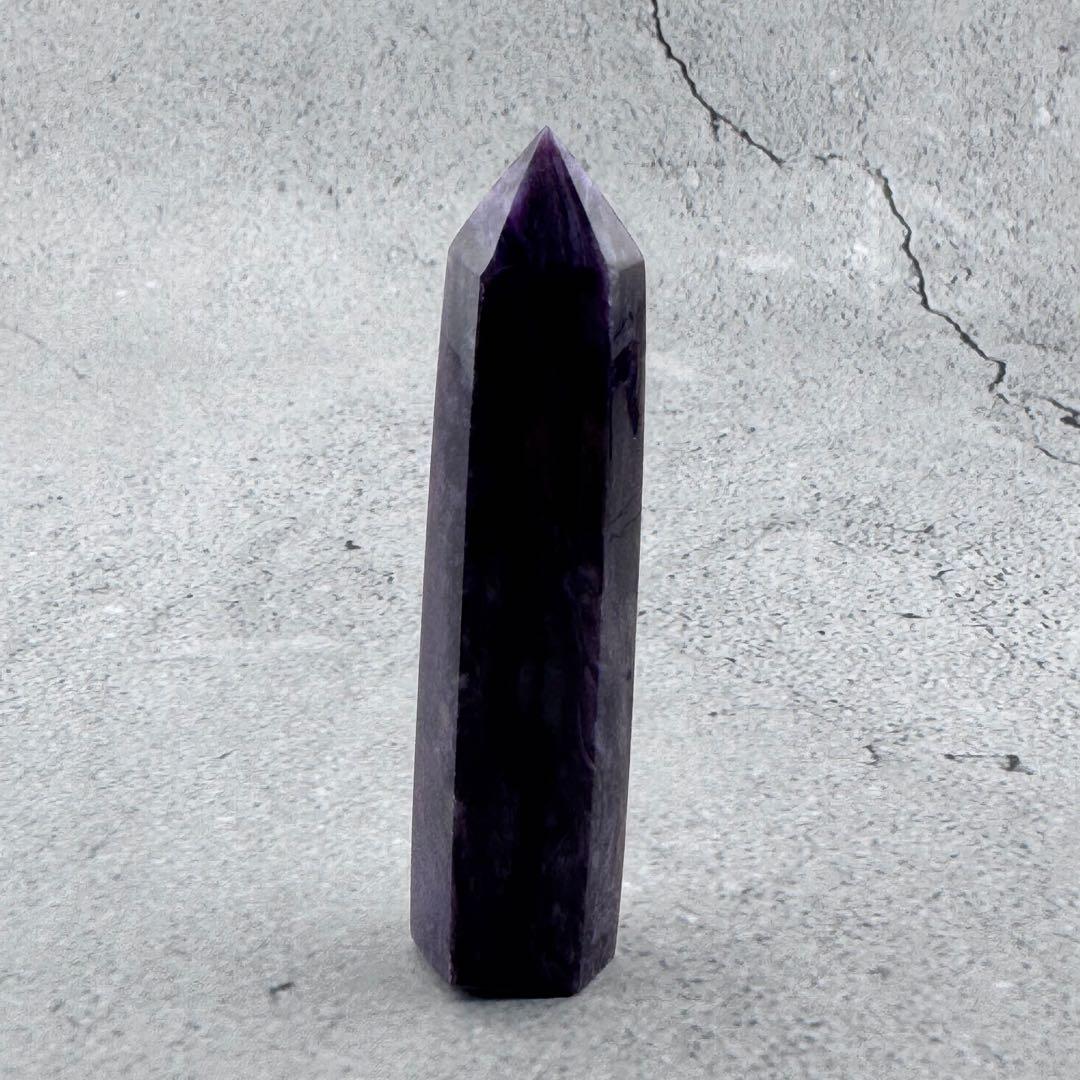 G-142チャロアイト ポイント 希少原石 高品質紫の模様が美しい 天然石