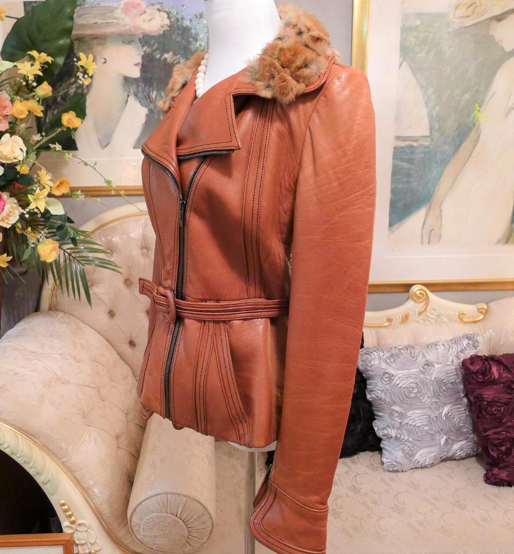 ★【FENDI】超希少チンチラFURレザーライダージャケット美品★