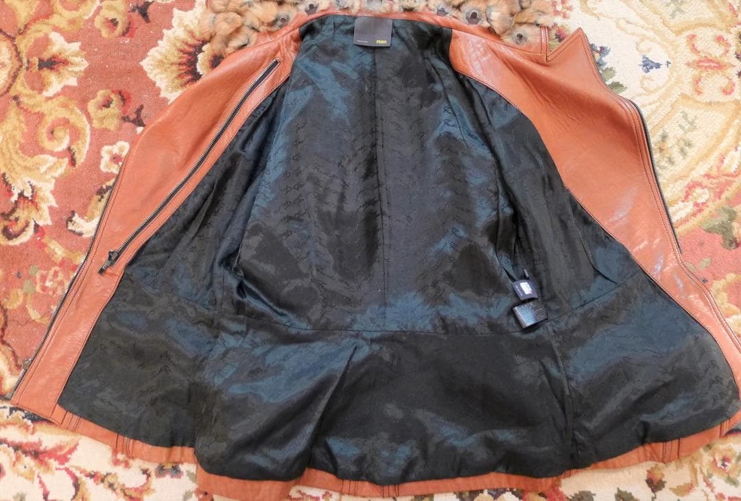 ★【FENDI】超希少チンチラFURレザーライダージャケット美品★