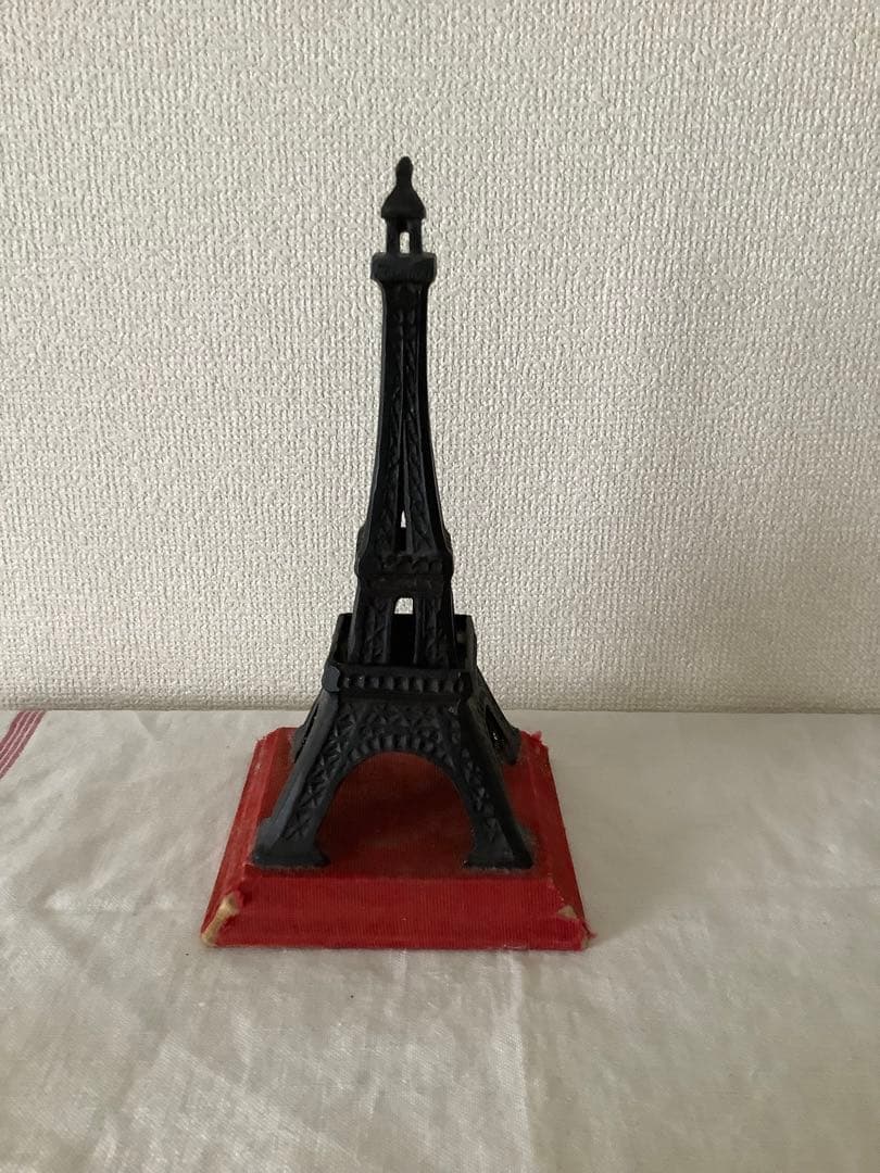 アンティーク　エッフェル塔　3点セット　ティン缶　アイアン　ガラス　パリ