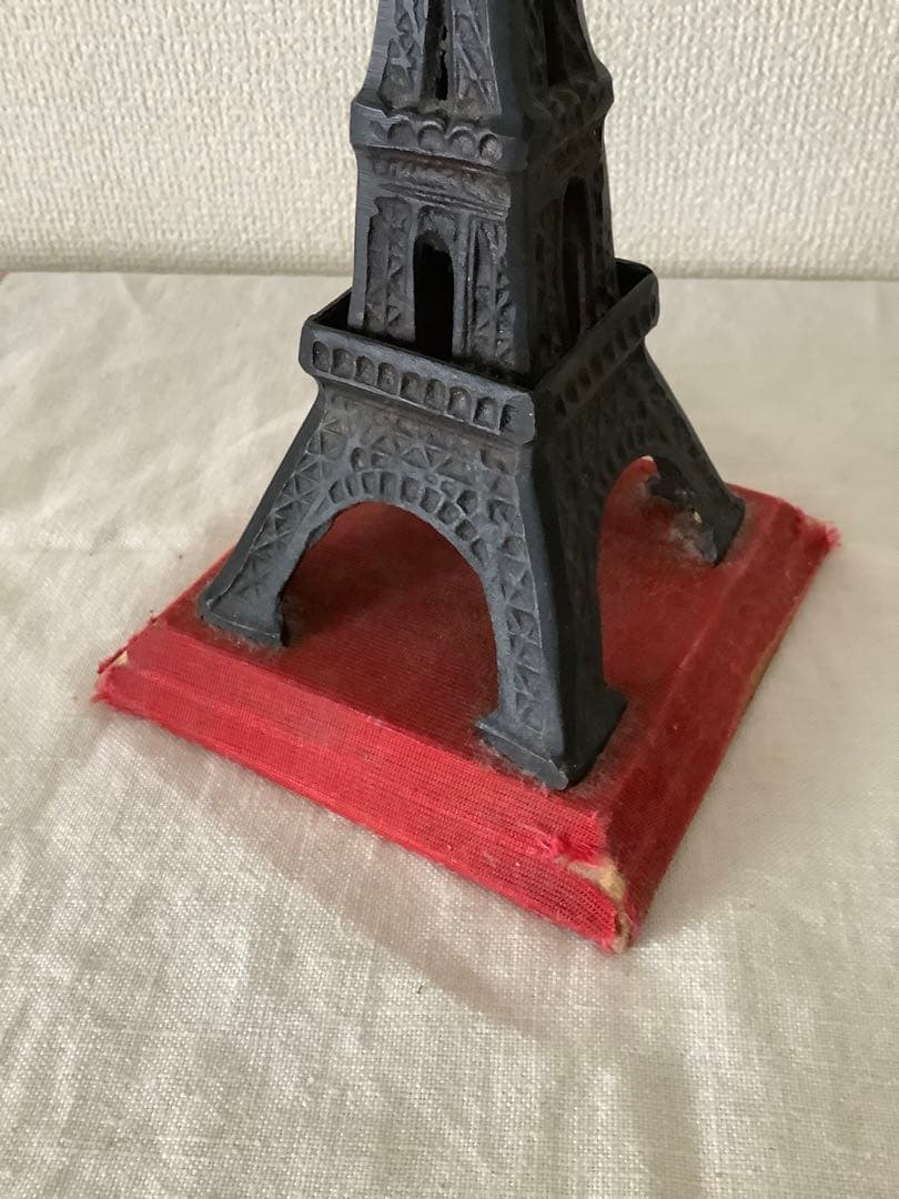 アンティーク　エッフェル塔　3点セット　ティン缶　アイアン　ガラス　パリ