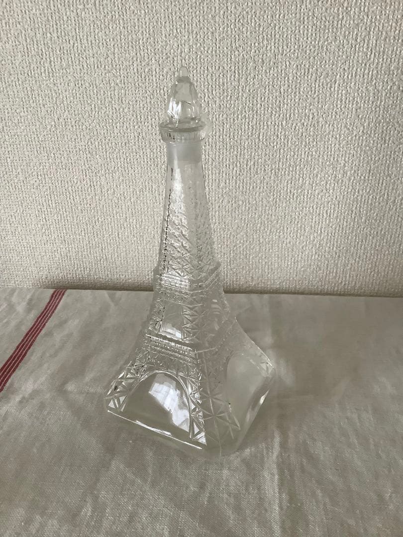 アンティーク　エッフェル塔　3点セット　ティン缶　アイアン　ガラス　パリ