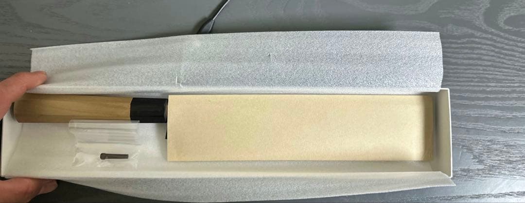 子の日　白極上　本霞　出刃　195 鞘あり