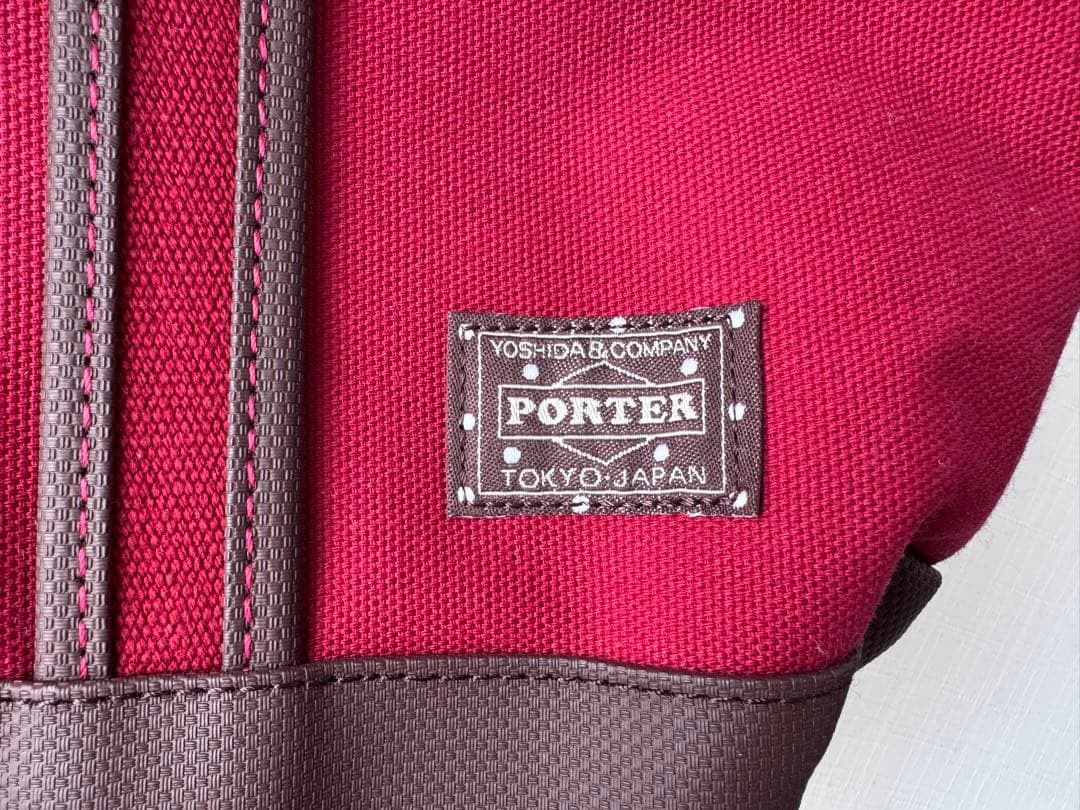【美品】PORTER ポーターガール ボーイフレンド トートバッグ L ワイン