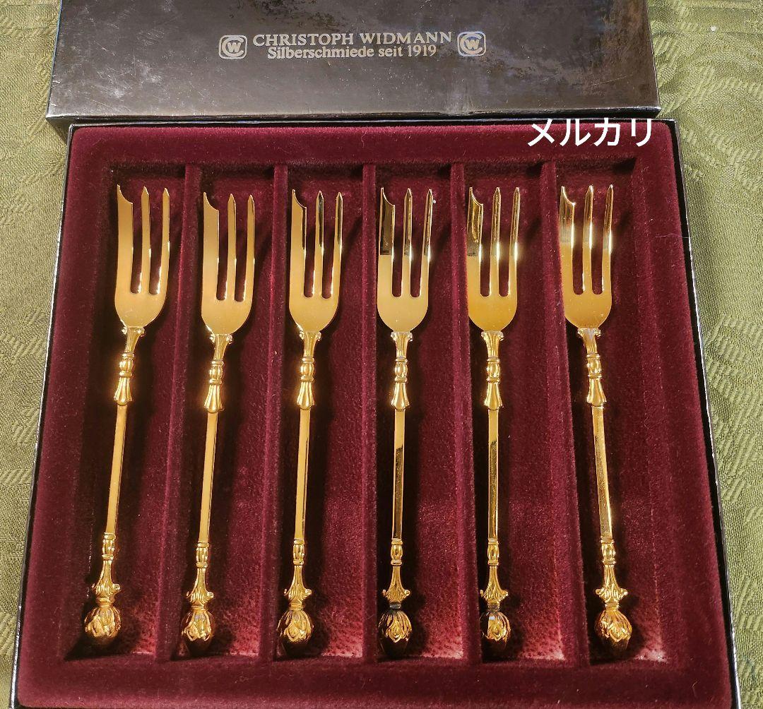 クリストフウィドマン 銀器 24金 フォーク セット ゴールド デコルクラシック