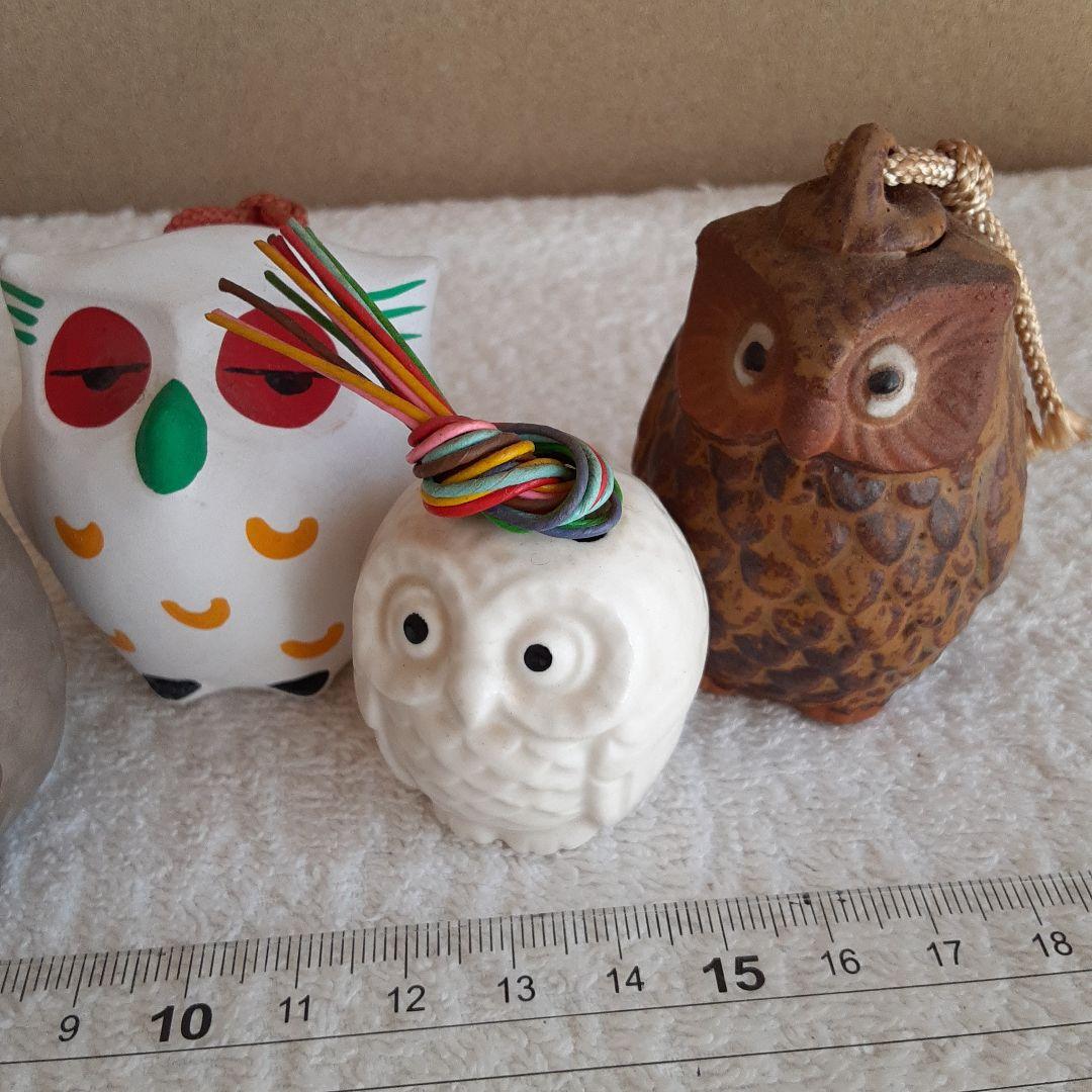 鈴　開運招福　邪気祓い　魔除け　フクロウ　ミミズク　置物　飾り　神様に呼びかける