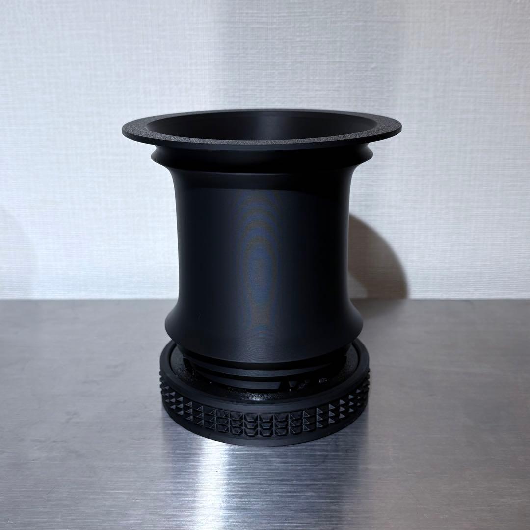 【お買い得セット】4号鉢 5点セット Matte Black 作家鉢 台座付き