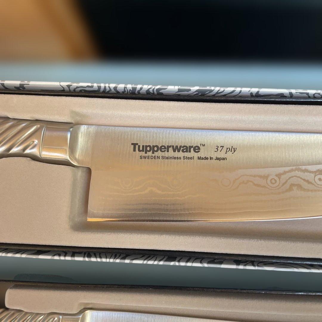 ★セール中‼︎ タッパーウェア三徳包丁&小型包丁&専用シャープナー