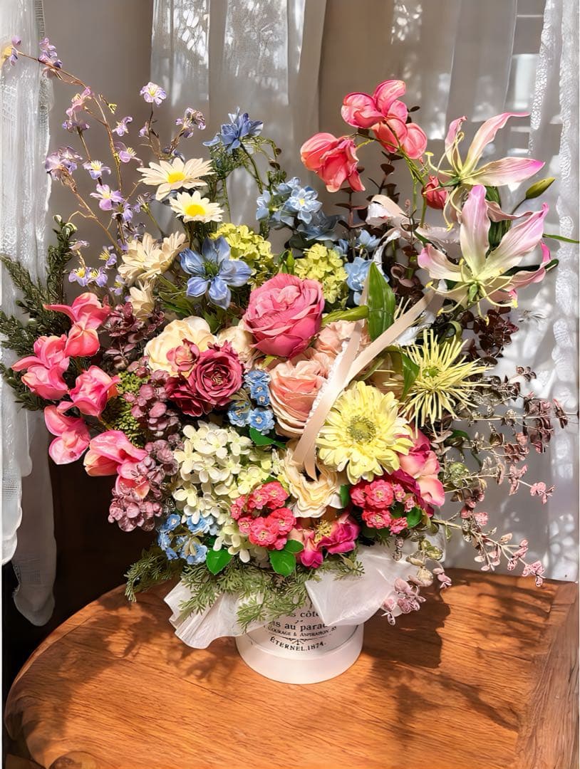 光触媒　人工観葉ウォールグリーン　フェイクグリーン　お祝い花7160