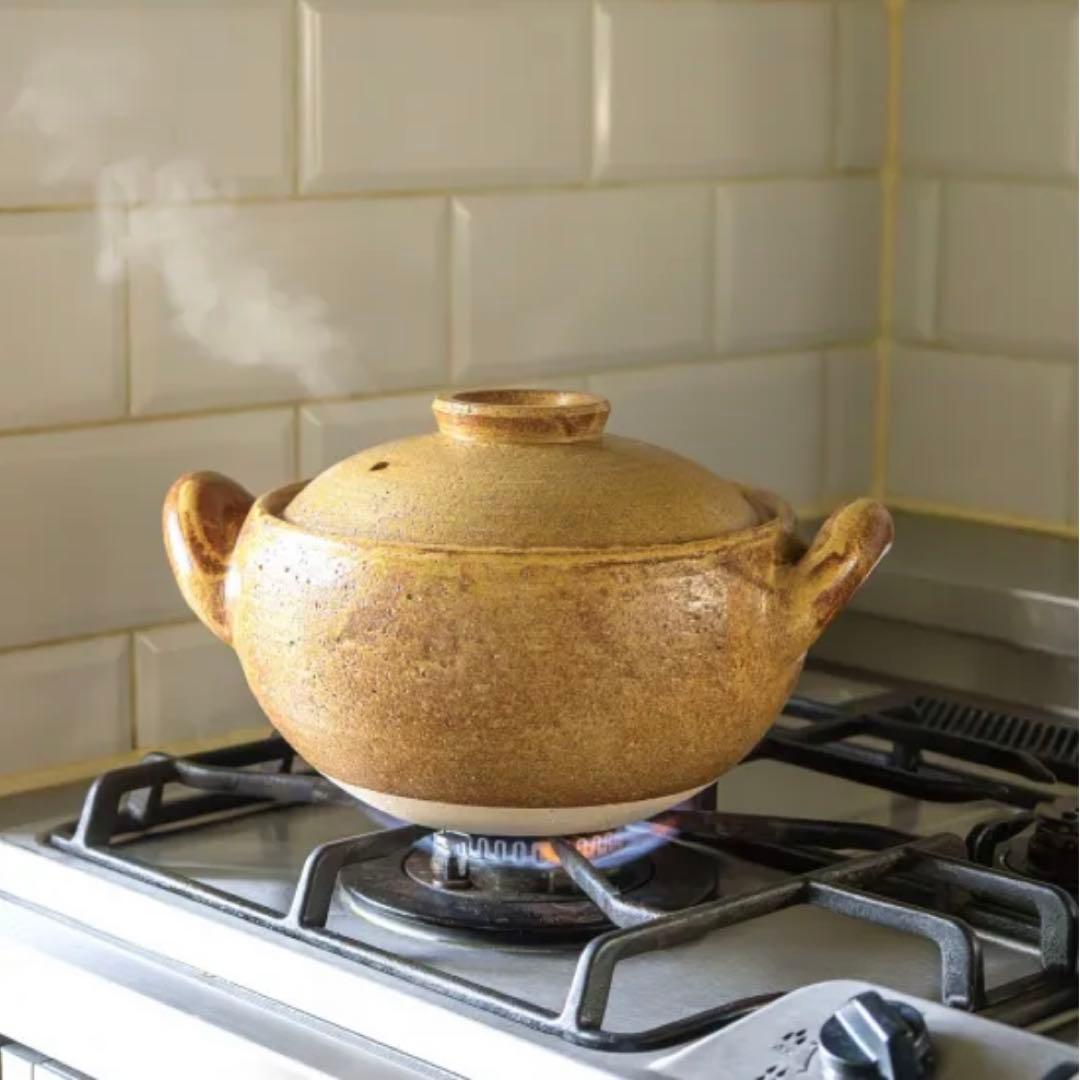 【訳あり値下げ】長谷園 みそ汁鍋 土鍋 大 1800ml 約3~4人用