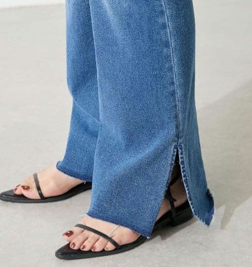 コラージュガリャルダガランテQ.anosセルフカットデニム ブルーsize 0