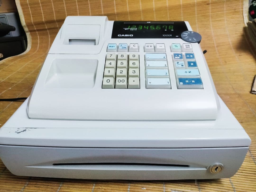 カシオレジスター　100ER　簡単便利特殊　送料込　615000