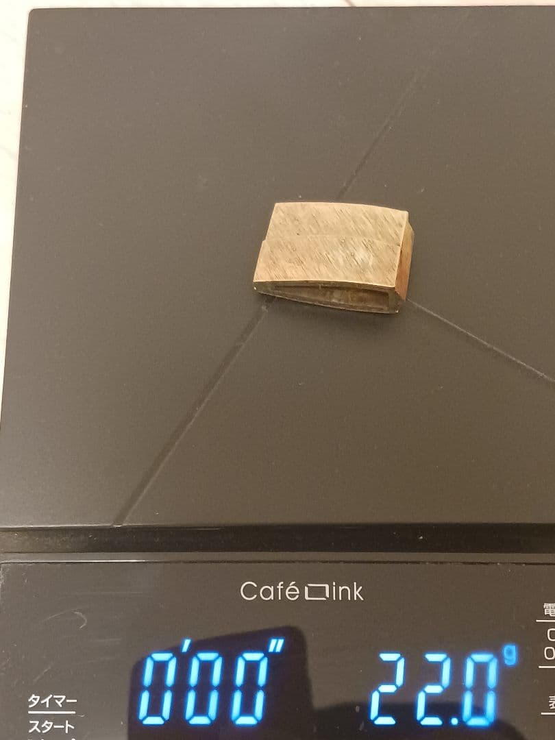 刀装具　刀の鞘　ハバキ　はばき　金被せ　銅　武具　1650年代