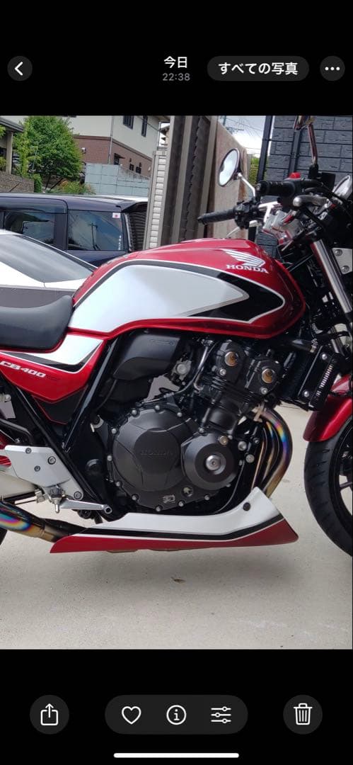 CB400SF Revo アンダーカウル　CBXカラー MOTOZOOM製?