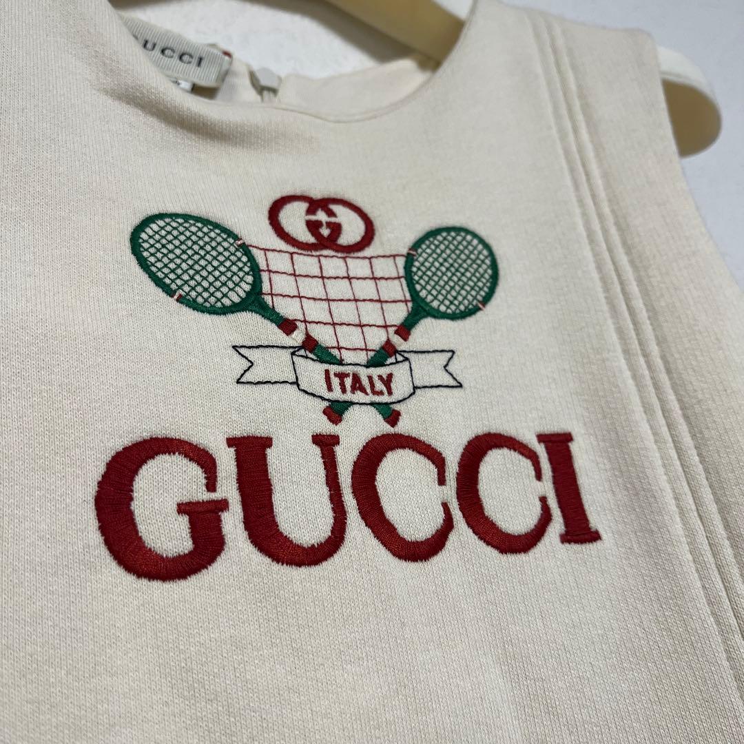 GUCCI グッチ　ノースリーブワンピース アイボリー　130cm