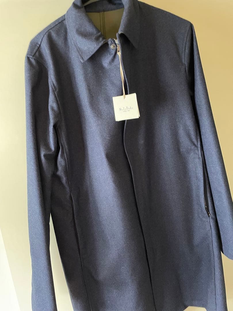 ゼ*ン様 M.I.D.A. ミダ コート ステンカラーコート 48 ネイビー タ