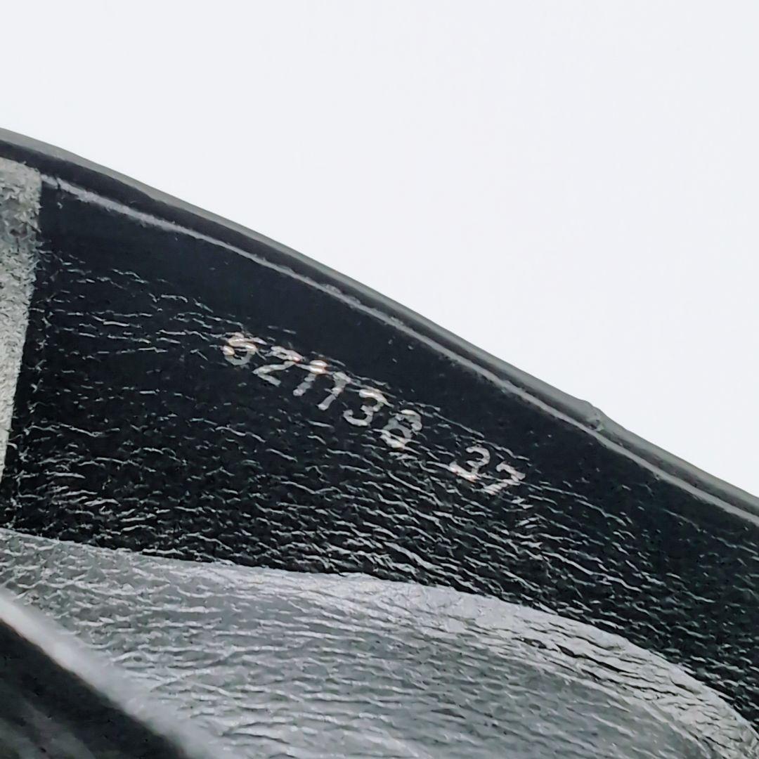 ✨️極美品✨️MANA デザインヒール　ポインテッド　黒　本革　37 Vカット