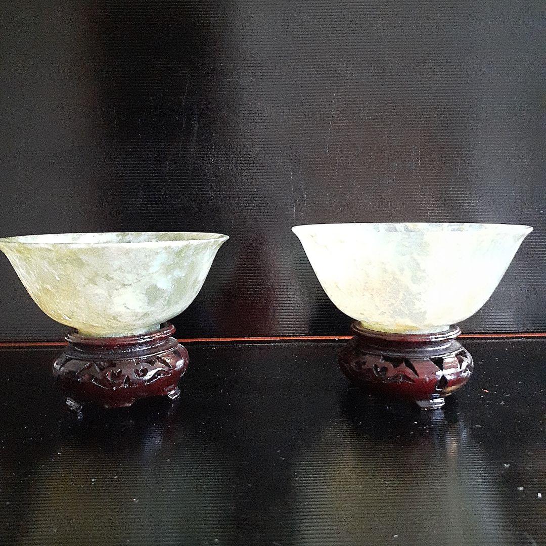 玉椀2客　台、共箱付き