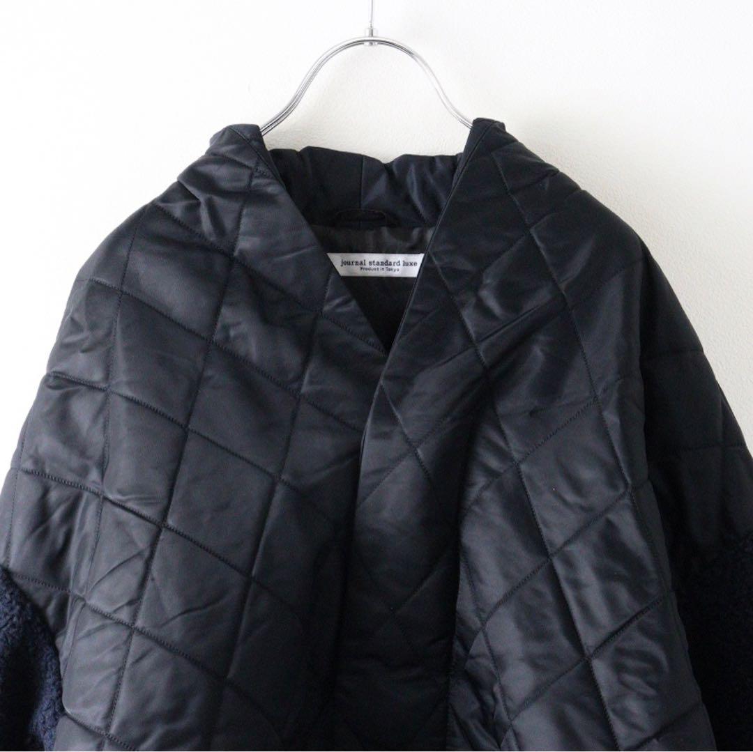 jornal standard luxe ボアキルトコート＊ネイビー