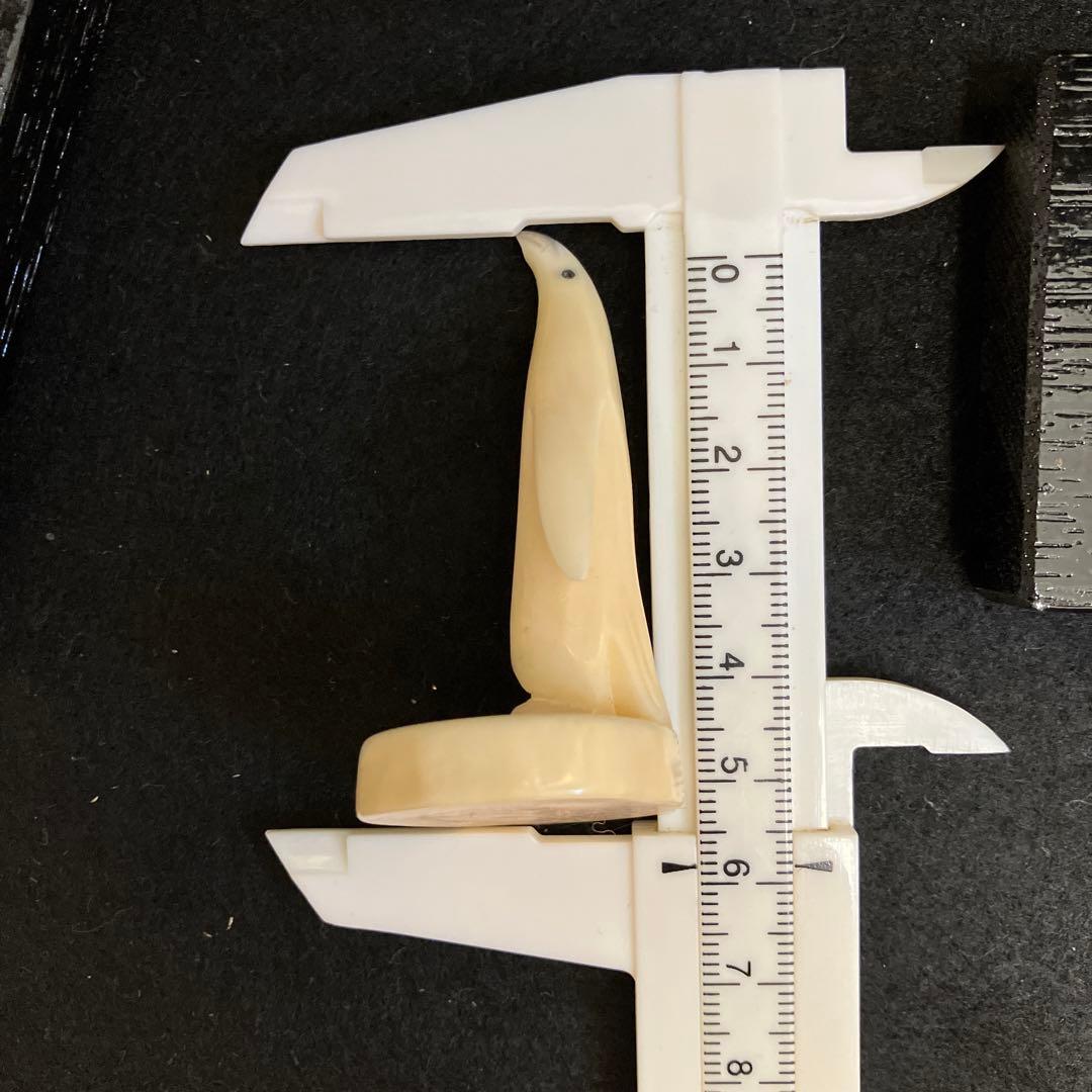 ペンギン　鯨歯工芸品　3点セット