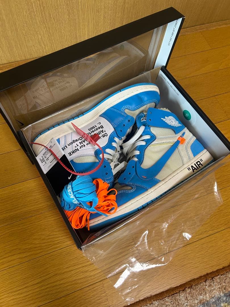 靴 Nike off-white air jordan1 unc