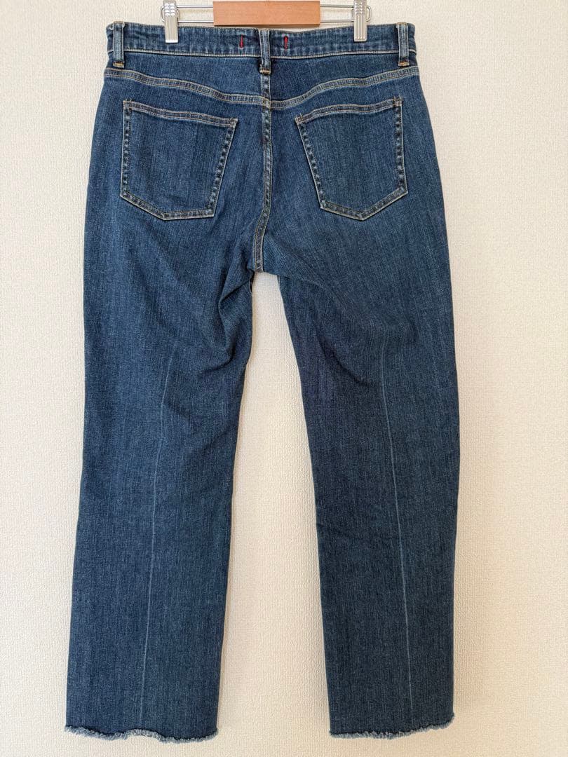 【RED CARD TOKYO×23区】デニム フレアパンツ　ミッドブルー　40