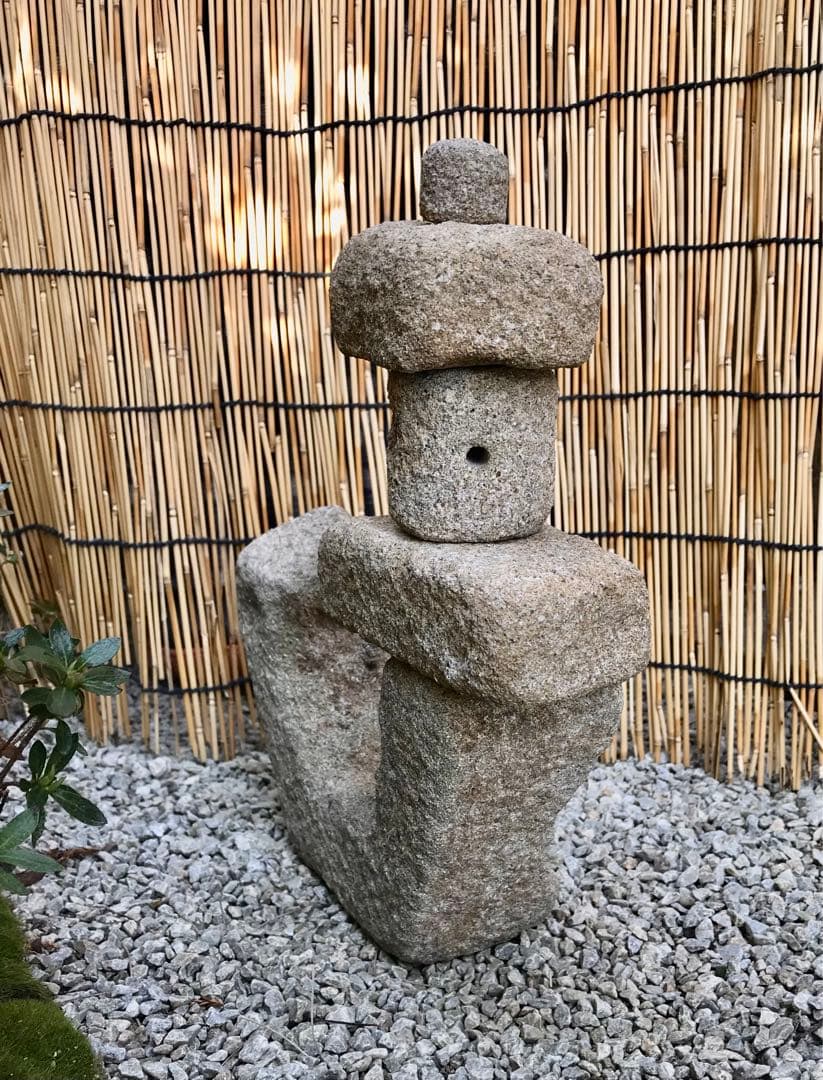 【天然自然石・石灯篭・卓上灯篭・ショーウィンドウ灯篭・置灯篭】庭石造園水石飾り石