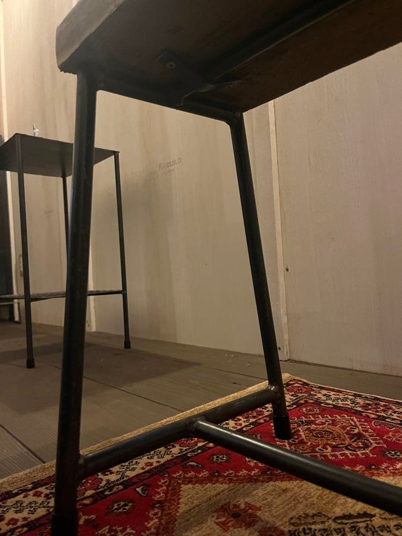 アイアン　ベンチ　足場板（古材）　アンティーク　送料込み