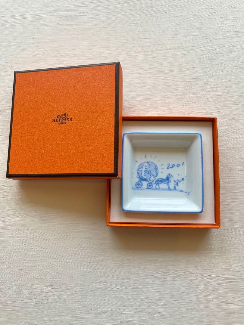 HERMES エルメス　非売品　ノベルティ　小皿　トレー　2001