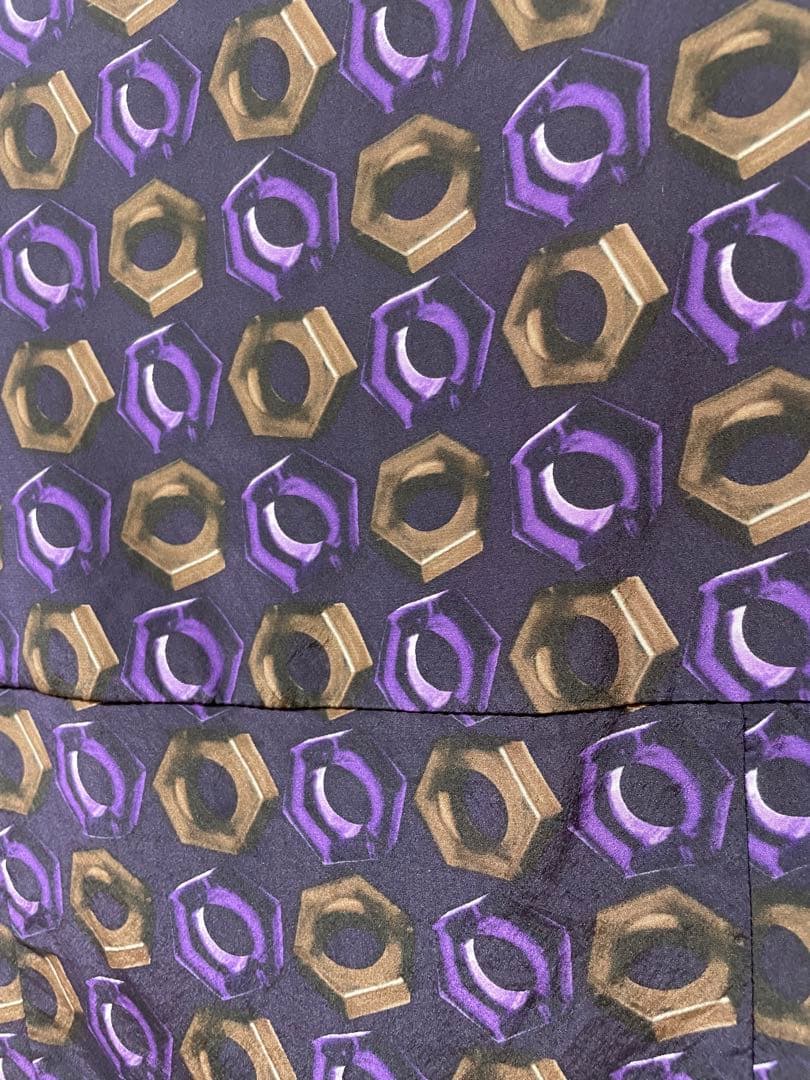 PRADA 幾何学模様 ブラウス シルク素材 プラダ シャツ