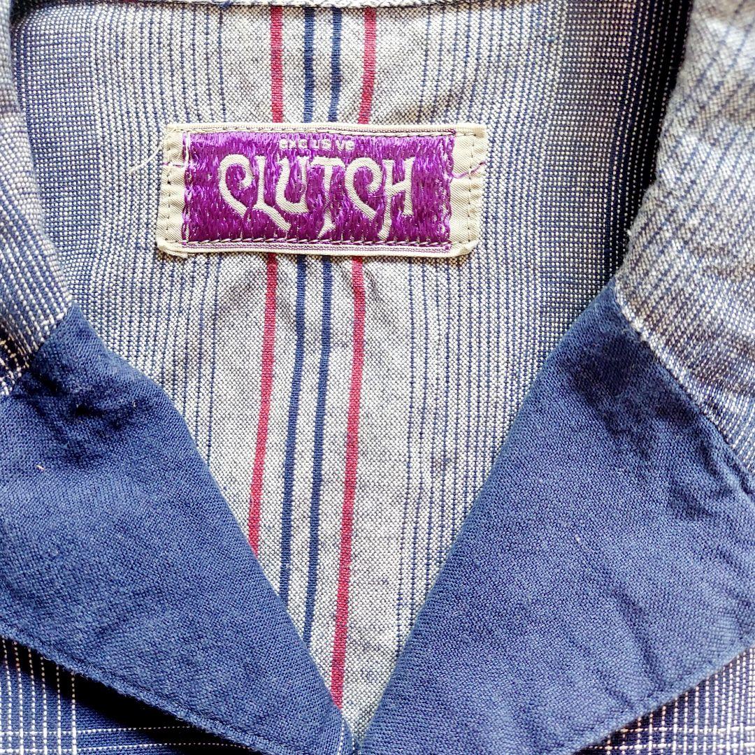 CLUTCH チェック 半袖シャツ 個性的 90'S ヴィンテージ レア Y2K
