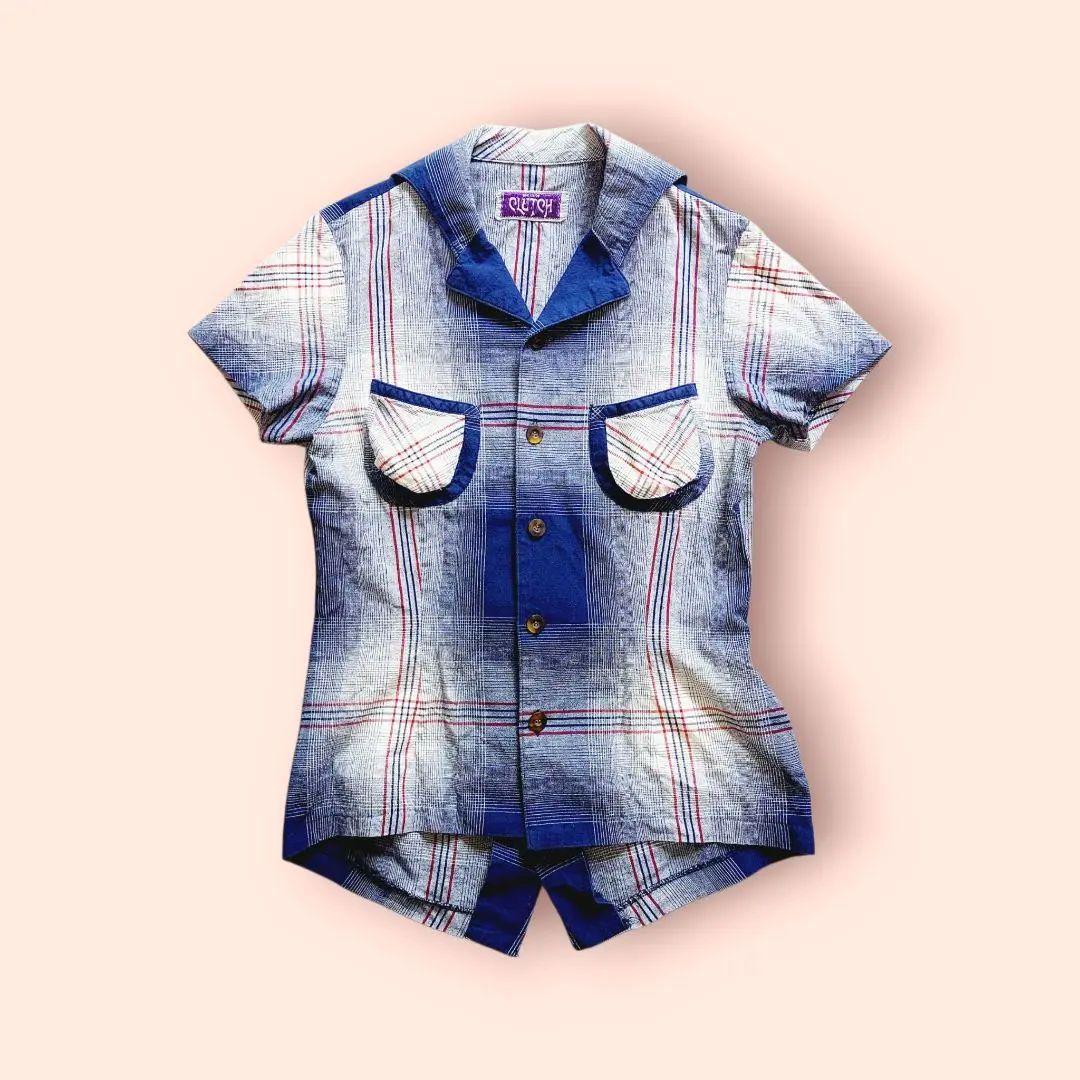 CLUTCH チェック 半袖シャツ 個性的 90'S ヴィンテージ レア Y2K