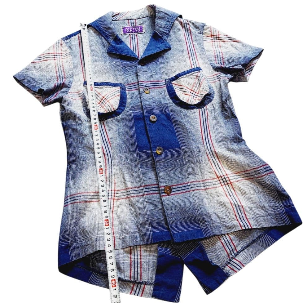 CLUTCH チェック 半袖シャツ 個性的 90'S ヴィンテージ レア Y2K