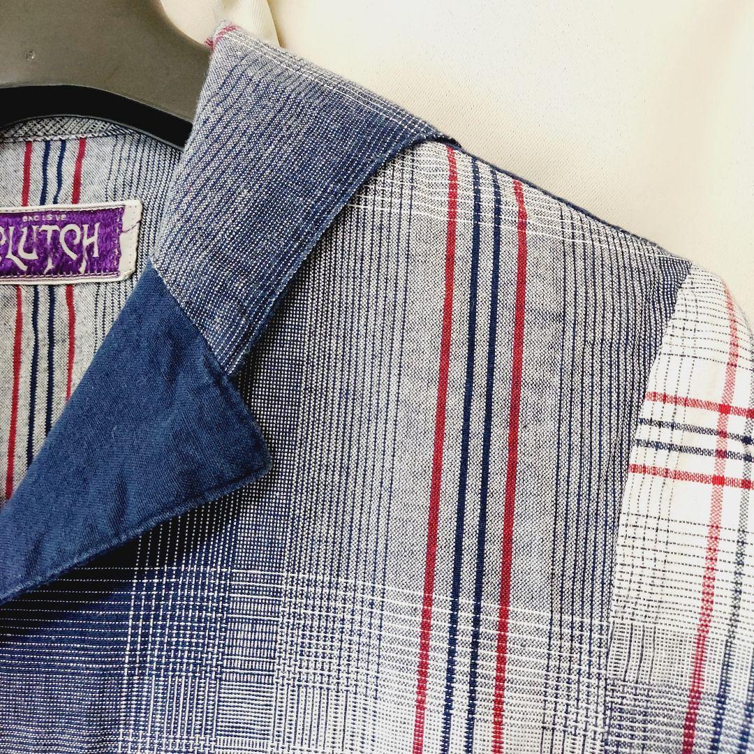 CLUTCH チェック 半袖シャツ 個性的 90'S ヴィンテージ レア Y2K