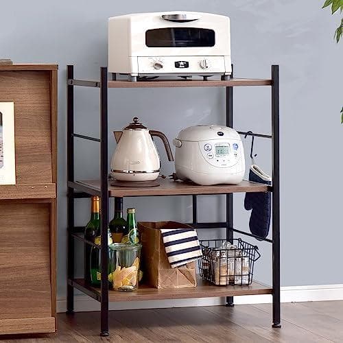 タンスのゲン レンジラック 幅60cm 大型レンジ対応 高さ88cm スライド*