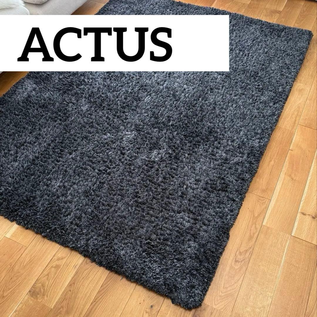 アクタスラグ　ACTUSラグ　アクタス　ラグ　ネイビーラグ　絨毯　プレーベル