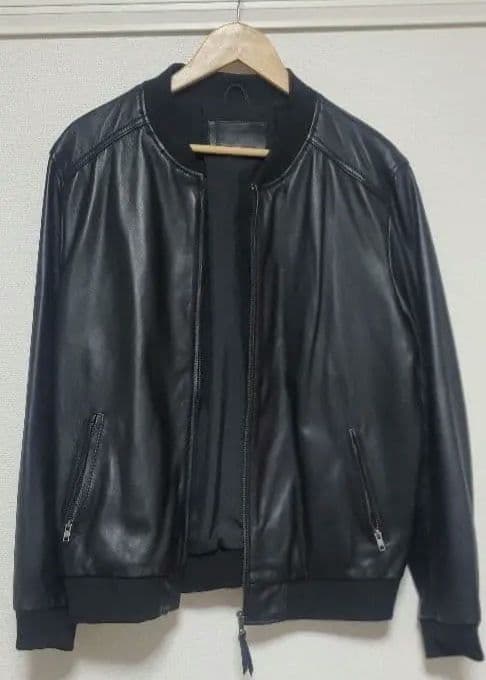 C*x様 レア　ブラックレザーボンバージャケット　ma1