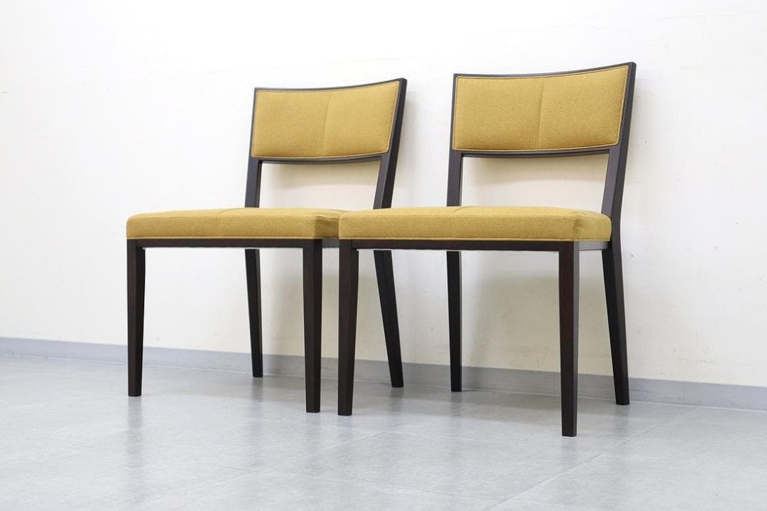 A②2脚セット 美品 TIME&STYLE ダイニングチェア 椅子 旭川家具