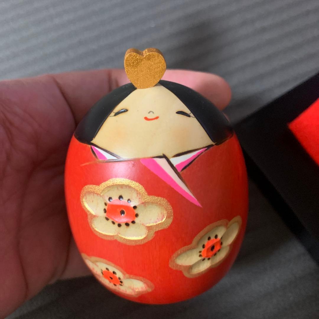 卯三郎　お雛さまこけし　笑い雛