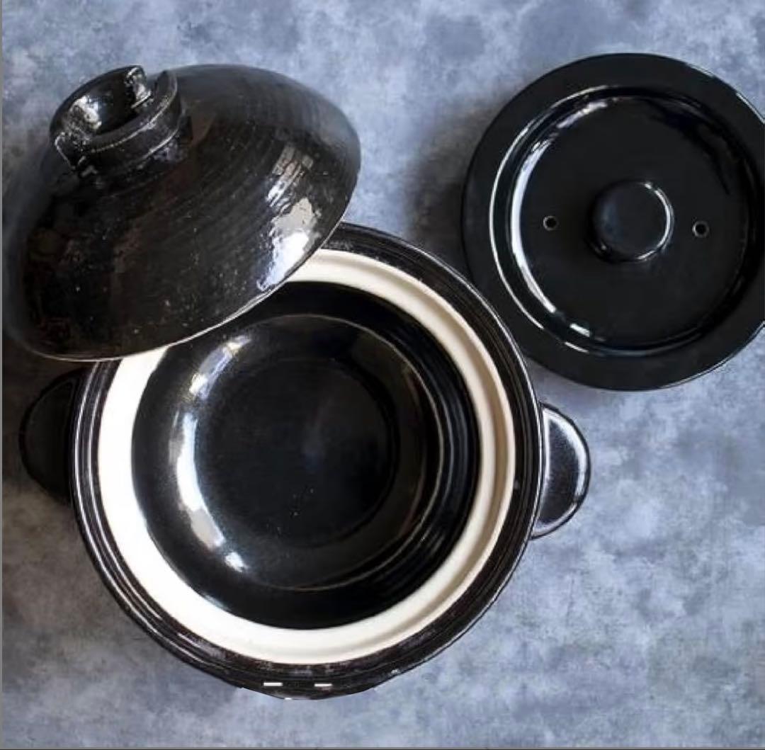 伊賀焼窯元　長谷園　かまどさん三合炊き土鍋 新品　炊き方レシピ付き